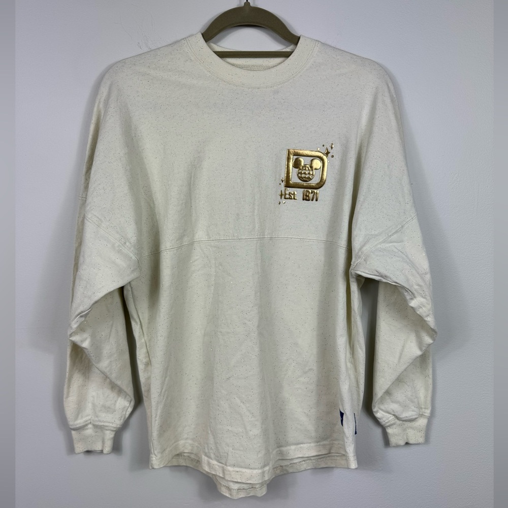 Walt Disney World Spirit Jersey Gold Pixie Dust Castle Size XS